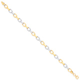 W & Yellow Gold Fancy Ladies Bracelet