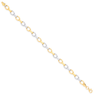 W & Yellow Gold Fancy Ladies Bracelet