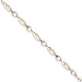 W & Yellow Gold Fancy Link Bracelet
