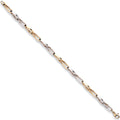 W & Yellow Gold Link Bracelet