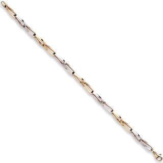 W & Yellow Gold Link Bracelet