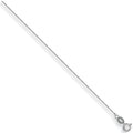 White Gold 0.8mm Diamond Cut Trace Chain