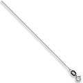 White Gold 0.8mm Traditional Classic Curb Chain