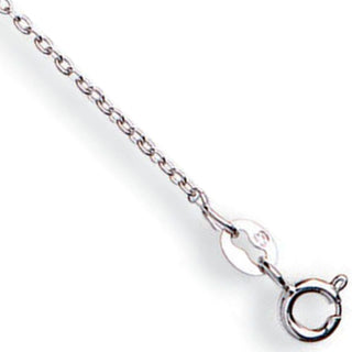 White Gold 1.2mm Rolo Chain 18