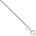 White Gold 1.2mm Traditional Classic Curb Chain