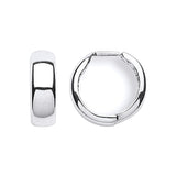 White Gold 16mm Hinged Huggies
