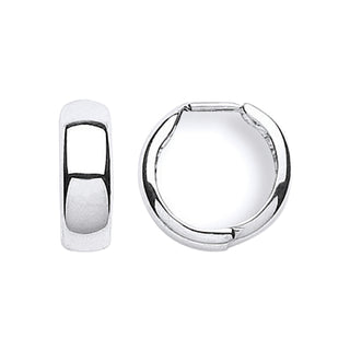 White Gold 16mm Hinged Huggies
