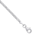 White Gold 2.1mm Round CZ Ladies Tennis Bracelet
