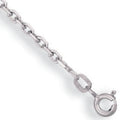 White Gold 2.2mm Diamond Cut Belcher Chain