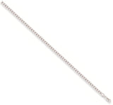 White Gold 3.0mm Curb Chain 07 2.2g