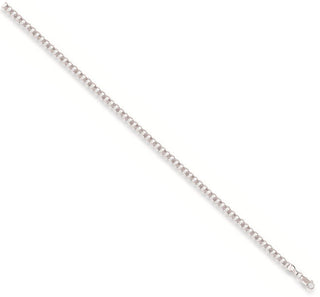 White Gold 3.0mm Curb Chain 07 2.2g