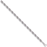 White Gold 5.6mm Hollow Prince Of Wales Chain