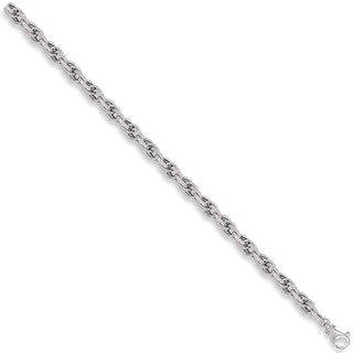 White Gold 5.6mm Hollow Prince Of Wales Chain