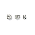 White Gold 5mm Claw Set CZ Studs