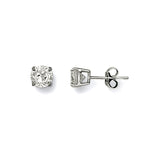 White Gold 5mm Claw Set CZ Studs