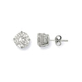 White Gold 7mm Claw Set CZ Studs