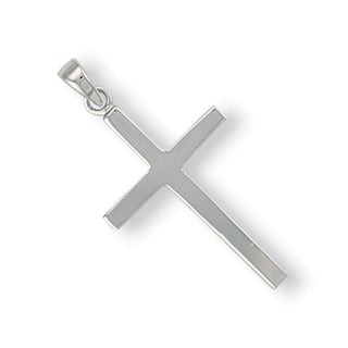 White Gold Plain Cross 1.5g