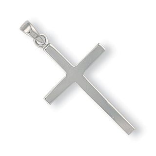 White Gold Plain Cross 3g