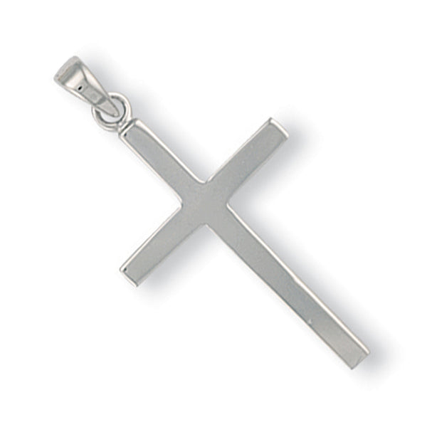 White Gold Plain Cross 3g