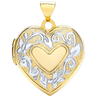 Y/w Heart Shaped Family Locket