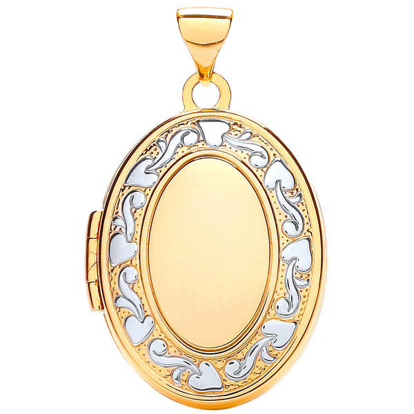 Y/w Oval Shaped Family Locket