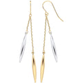 Y & Wg Icicle Shaped Hollow Drop Earrings