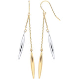 Y & Wg Icicle Shaped Hollow Drop Earrings