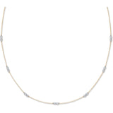 Y & White Gold Eternity Chain 07