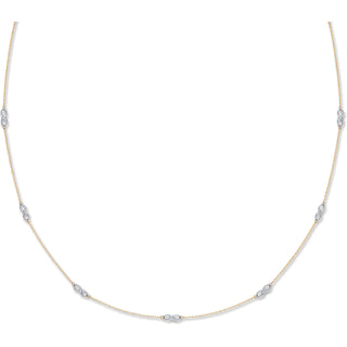 Y & White Gold Eternity Chain 07