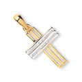 Y & White Gold Fancy Cross 1g