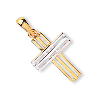 Y & White Gold Fancy Cross 1g