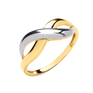 Y & White Gold Infinity Ring