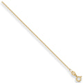 Yellow Gold 1.1mm Traditional Classic Curb Chain