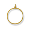 Yellow Gold 1/2 Plain Sovereign Pendant