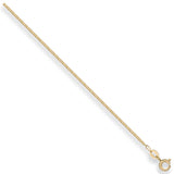 Yellow Gold 1.2mm Traditional Classic Curb Chain