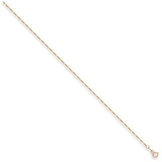 Yellow Gold 1.3mm Figaro Chain
