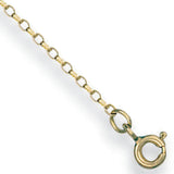 Yellow Gold 1.5mm Open Diamond Cut Oval Belcher Chain