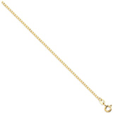 Yellow Gold 1.6mm Economy Curb Chain 20
