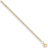 Yellow Gold 1.7mm Prince Of Wales Chain