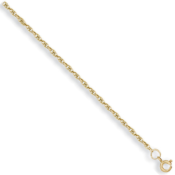 Yellow Gold 1.7mm Prince Of Wales Chain