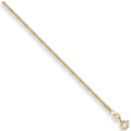 Yellow Gold 1.7mm Traditional Classic Curb Chain