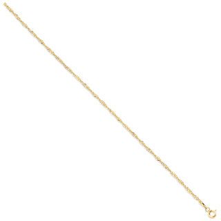 Yellow Gold 1.9mm Hollow Singapore Chain