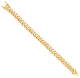 Yellow Gold 10mm Cuban Link Solid Gents Bracelet