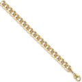 Yellow Gold 10mm Flat Curb Chain