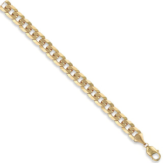 Yellow Gold 10mm Flat Curb Chain