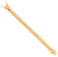 Yellow Gold 12mm Cuban Link Solid Gents Bracelet