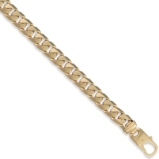 Yellow Gold 12mm Tight Link Curb Bracelets