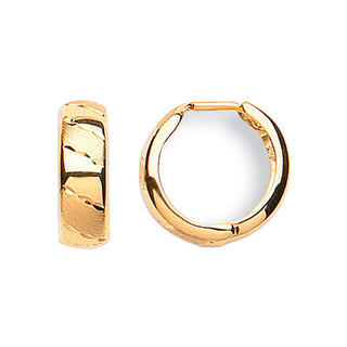 Yellow Gold 16mm D/c Huggies