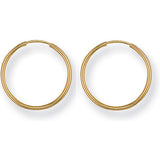 Yellow Gold 17mm Sleepers