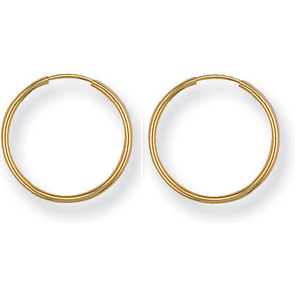 Yellow Gold 17mm Sleepers